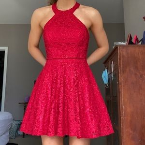 Red sparkly homecoming/prom /formal short dress